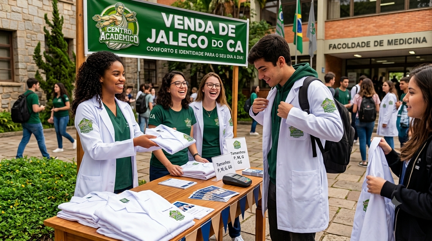 Abertura das vendas de Jalecos do CA