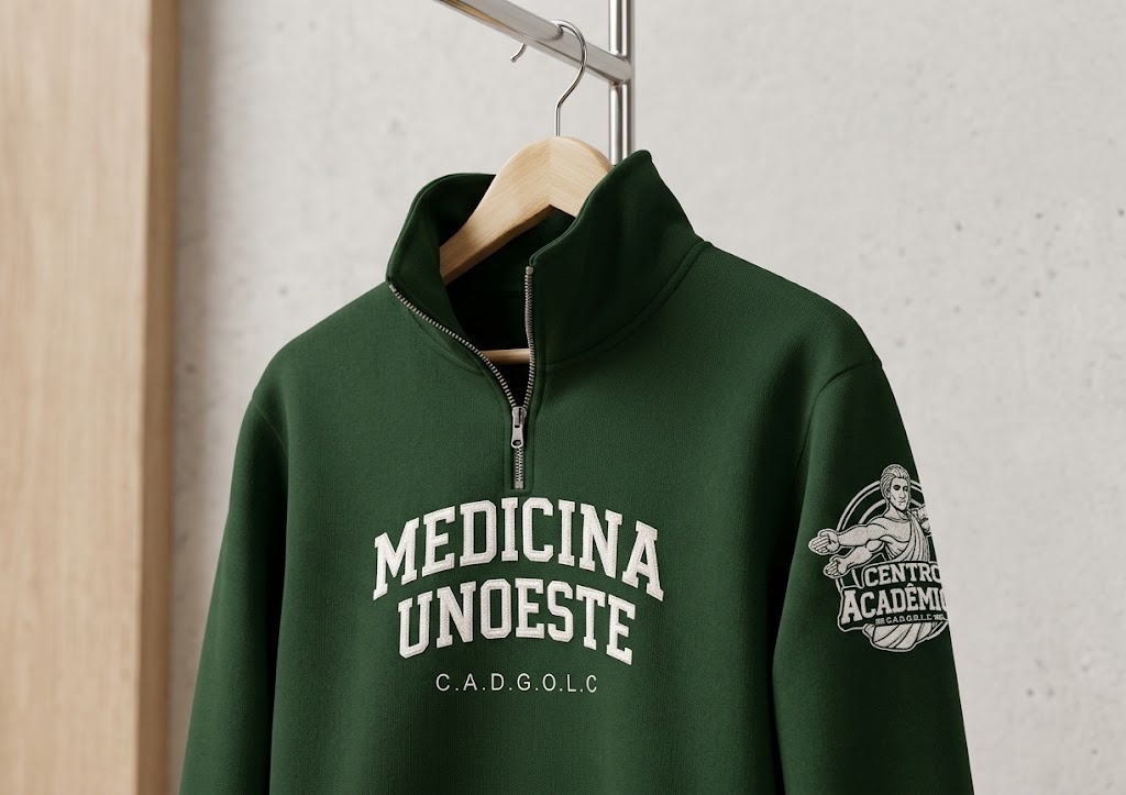 Moletom Gola Alta CA - Estilo "Half Zip"